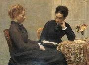 Henri Fantin-Latour The Reading oil painting reproduction